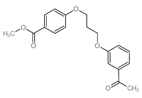 METHYL 4-(3-(3-ACETYLPHENOXY)PROPOXY)BENZOATE结构式