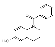 (6-methyl-3,4-dihydro-2H-quinolin-1-yl)-phenyl-methanone结构式