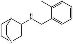 1-Azabicyclo[2.2.2]octan-3-amine, N-[(2-methylphenyl)methyl]- structure