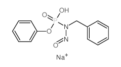 Phosphoramidic acid,benzylnitroso-, phenyl ester, sodium salt (7CI)结构式