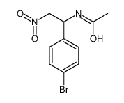 N-[1-(4-bromophenyl)-2-nitroethyl]acetamide Structure