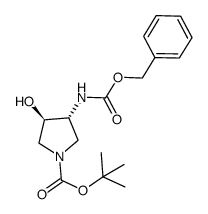 Trans-Tert-Butyl 3-(((Benzyloxy)Carbonyl)Amino)-4-Hydroxypyrrolidine-1-Carboxylate picture