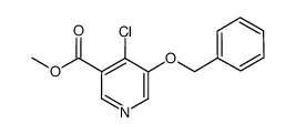 methyl 5-benzyloxy-4-chloronicotinate结构式