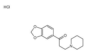 1-(1,3-benzodioxol-5-yl)-3-piperidin-1-ylpropan-1-one,hydrochloride Structure