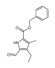 4-Ethyl-5-formyl-3-methyl-1H-pyrrol-2-carbonsaeure-benzylester Structure