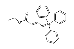 3-Ethoxycarbonylallylidenetriphenylarsorane结构式