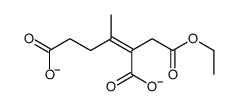 2-(2-ethoxy-2-oxoethyl)-3-methylhex-2-enedioate Structure