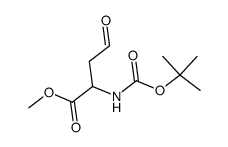 2-tert-Butoxycarbonylamino-4-oxo-butyric acid methyl ester结构式