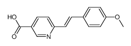 6-[(E)-2-(4-methoxyphenyl)ethenyl]nicotinic acid结构式