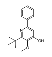 2-tert-butyl-3-methoxy-6-phenyl-pyridin-4-ol结构式