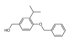 (4-benzyloxy-3-isopropylphenyl)methanol结构式