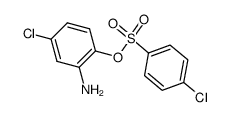 4-chloro-benzenesulfonic acid-(2-amino-4-chloro-phenyl ester)结构式