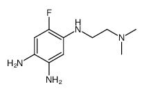 N4-(2-dimethylaminoethyl)-5-fluorobenzene-1,2,4-triamine结构式