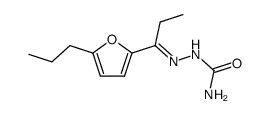 1-(5-propyl-[2]furyl)-propan-1-one semicarbazone Structure