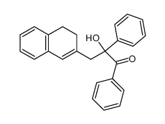 3-(1,2-benzo-1,3-cyclohexadien-4-yl)-2-hydroxy-1,2-diphenylpropan-1-one结构式