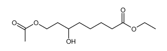 6-Hydroxy-8-acetoxy-octansaeure-ethylester结构式