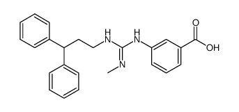 3-[N'-(3,3-diphenyl-propyl)-N''-methyl-guanidino]-benzoic acid Structure