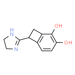 Bicyclo[4.2.0]octa-1,3,5-triene-2,3-diol, 7-(4,5-dihydro-1H-imidazol-2-yl)- (9CI) picture