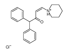 1,1-Diphenyl-4-piperidino-3-buten-2-one hydrochloride structure
