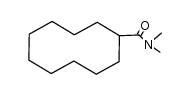 N,N-Dimethyl-cyclodecan-carbonsaeure-amid Structure