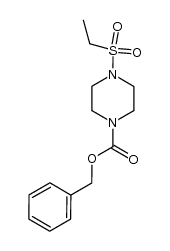4-ethanesulfonyl-piperazine-1-carboxylic acid benzyl ester Structure