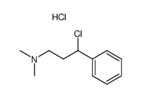 N,N-DIMETHYL-3-PHENYL-3-CHLOROPROPYLAMINE HYDROCHLORIDE structure