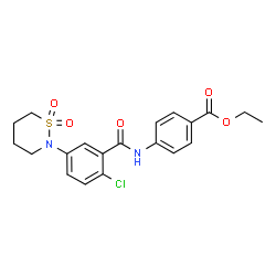 ethyl 4-({[2-chloro-5-(1,1-dioxido-1,2-thiazinan-2-yl)phenyl]carbonyl}amino)benzoate picture