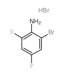 2-溴-4,6-二氟苯胺氢溴酸结构式