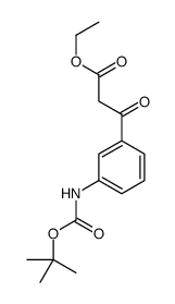 3-(3-TERT-BUTOXYCARBONYLAMINO-PHENYL)-3-OXO-PROPIONIC ACID ETHYL ESTER picture