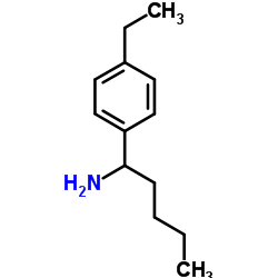 1-(4-Ethylphenyl)-1-pentanamine Structure