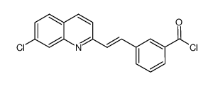 (E)-3-[2-(7-Chloro-2-quinolinyl)ethenyl]benzoy Chloride结构式