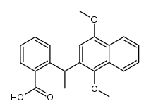 o-[1-(1,4-dimethoxy-2-naphthyl)ethyl]benzoic acid结构式