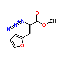 Methyl (2Z)-2-azido-3-(2-furyl)acrylate structure