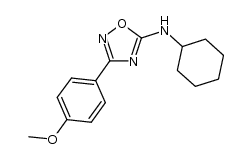 N-cyclohexyl-3-(4-methoxyphenyl)-1,2,4-oxadiazol-5-amine Structure