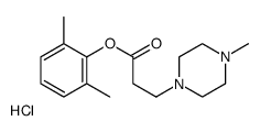 (2,6-dimethylphenyl) 3-(4-methylpiperazin-1-yl)propanoate,hydrochloride Structure