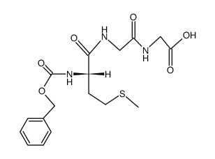 N-[N-(N-benzyloxycarbonyl-L-methionyl)-glycyl]-glycine结构式