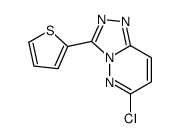 6-Chloro-3-thiophen-2-yl-[1,2,4]triazolo[4,3-b]pyridazine Structure