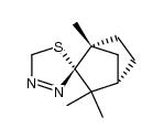2',5'-dihydrospiro[fenchane-2,2'-(1,3,4)-thiadiazole]结构式
