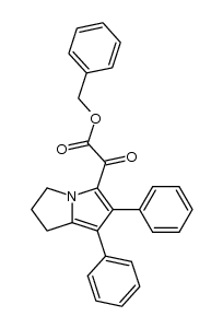 (6,7-Diphenyl-2,3-dihydro-1H-pyrrolizin-5-yl)-oxalsaeurebenzylester Structure