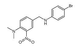 4-[(4-bromoanilino)methyl]-N,N-dimethyl-2-nitroaniline结构式