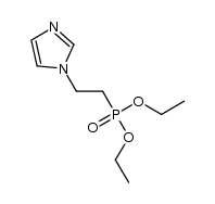 diethyl 2-(1H-imidazol-1-yl)ethylphosphonate结构式