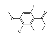 5,6-dimethoxy-8-fluoro-α-tetralone结构式