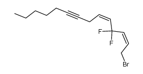 1-bromo-4,4-difluorotetradeca-2,5-dien-8-yne Structure