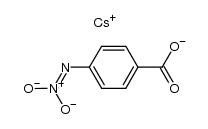 dicesium salt of p-(nitroamino)benzoic acid Structure