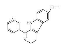 6-methoxy-1-pyridin-3-yl-4,9-dihydro-3H-pyrido[3,4-b]indole结构式