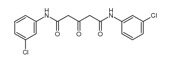 3-oxo-glutaric acid bis-(3-chloro-anilide) Structure
