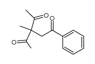 3-acetyl-3-methyl-1-phenylpentane-1,4-dione Structure