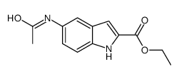 ethyl 5-acetamido-1H-indole-2-carboxylate结构式