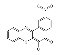 6-chloro-2-nitrobenzo[a]phenothiazin-5-one Structure