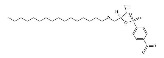 1-Hexadecyl-2-(4-nitrobenzenesulfonyl)-D-glycerol结构式